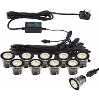 Saxby Lighting - Saxby IkonPRO cct led Outdoor Recessed Guide Clear 3000/4000K IP67