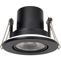 Saxby Lighting - Saxby Shieldeco 500 cct Tiltable Light 5W Recessed Downlight Matt Black Paint