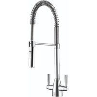Scott&james - Spring Pull Down Twin Lever Mixer Tap - Brushed - Elo0045 - Brushed Scott&james - Spring Pull Down Twin Lever Mixer Tap - Brushed - Elo0045 - Brushed