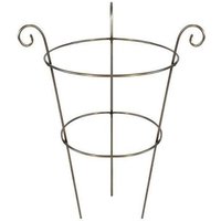 Scrolled Peony Cage - Small - Raw Steel - Pack of 3