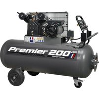 Sealey - SAC3203B Premier 200L Belt Drive Air Compressor with Front Control Panel 3hp