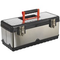 Stainless Steel Toolbox 505mm with Tote Tray AP505S - Sealey