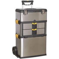 Sealey - AP855 Mobile Stainless Steel/Composite Toolbox with 3 Compartments