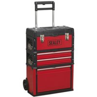 Sealey - AP548 Mobile Steel/Composite Toolbox with 3 Compartments