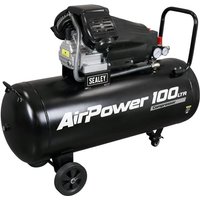 Sealey - SAC10030VA 100L V-Twin Direct Drive Air Compressor 3hp