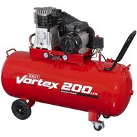Sealey - SAC1203B 200L Belt Drive Air Compressor with Cast Cylinders and Wheels 3.5hp