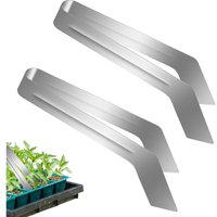 Linghhang - Seedling Transplanting Clips, Stainless Steel Seedling Transplanting Clips, Reduce Root Damage 2 Pcs