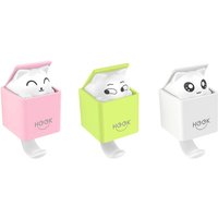 Tinor - Self Adhesive Animal Wall Hooks Creative Cat Wall Hook Cute Cartoon Hooks, Self Adhesive Storage Wall Key Hook, for Robe, Coat, Towel, Keys,