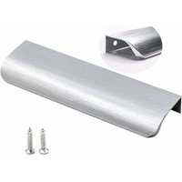 Set of 10 Brushed Nickel Furniture Handles, Cabinet Handles, Invisible Handles - Kitchen Drawer Handles, Stainless Steel Kitchen Cabinet Handles