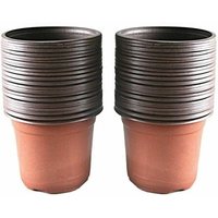 Set of 100 Plastic Pots for Seedlings and Plants, 10 cm