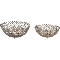 Set of 2 Bowls GROGOL Metal Gold