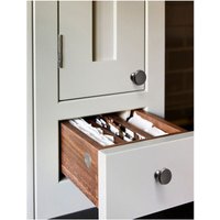 Set of 2 furniture handles, cabinet handle, drawer handle, kitchen cabinet handle, grey, single hole zinc alloy