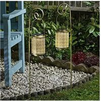 Set Of 2 Rabat Lantern Solar Stake Light Silhouette Effect Solar Powered Pathway Lights Set Of 2 Rabat Lantern Solar Stake Light Silhouette Effect Solar Powered Pathway Lights