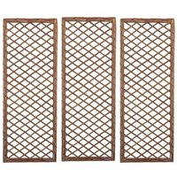 Set of 3 Willow Trellis Framed Panel (120cm x 45cm)