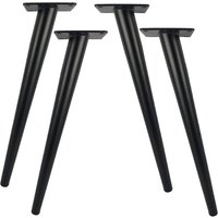 Set of 4 20cm Length Metal Table Legs for Modern Furniture, Dresser, Cabinet, Desk, Ottoman Chair, Replacement Furniture Support Legs, 800kg Load