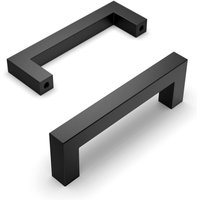 Set of 5 Black Kitchen Furniture Handles Center Distance 96mm Stainless Steel Kitchen Furniture Handle Cupboard Handles Kitchen Door Handle Kitchen