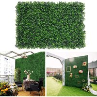 Livingandhome - Set of 6 Artificial Hedge Garden Wall Fence Screen Barrier