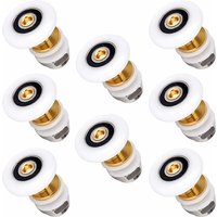 Set of 8 pieces Shower Sliding Door Roller Shower Replacement Roller for 25mm Roller,