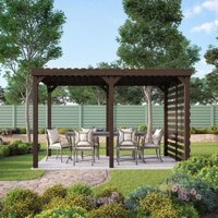 Rutland County Garden Furniture Ltd - Shade Pergola - Wood - L240 x W300 x H270 cm - Rustic Brown