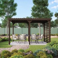 Shade Pergola - Wood - L300 x W480 x H270 cm - Rustic Brown