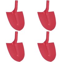 Shovel Head 4 pcs Red 39.5 x 27.5 cm Powder-Coated Steel vidaXL