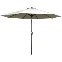 Signature Weave 2.5m Table Parasol Sun Shade Umbrella With Tilt Beige Canopy