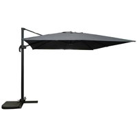 Signature Weave 3.5 x 3.5m Square Cantilever Parasol Sun Shade Umbrella Grey