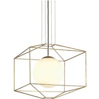 Silhouette 1 Light Pendant Gold Leaf, Glass