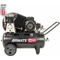 SIP - bd 3HP 50 Litre Belt Drive Compressor - L42 x W99 x H71 cm - Black