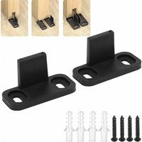 Sliding door hardware, barn door bottom track, adjustable bottom track fasteners without groove