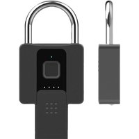 Gotrays - Smart Fingerprint Padlock Smart Fingerprint Padlock, usb Rechargeable, Remote Authorization, Keyless Smart Security Lock for iOS/Android,