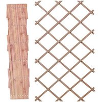 Smart Garden - 1.8m x 0.6m Expanding Riveted Tan Trellis Screen Garden Plant