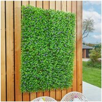 Smart Garden - 60 x 40cm Violet Bloom Leaf Screening Panel Wall Cover Faux Trellis