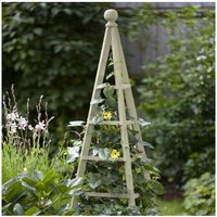 Smart Garden - Sage Wooden Woodland Obelisk 1.9m Plant Support Pine Pergola