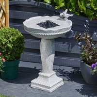 Smart Garden Solar Feathered Friend Bird Garden Water Feature Fountain Bird Bath