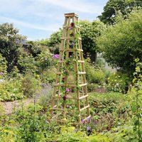 Zest - Snowdon Obelisk Wooden Garden Plant Support Rose Flower Climber