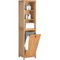 Tall Cabinet Cupboard Bathroom Storage Cabinet,BZR95-N - Sobuy