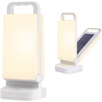 Rechargeable Solar Camping Light, Portable Brightness Adjustable Camping Lantern, 4400mAh Backup Power Bank, IPX4 Waterproof led Camping Light for