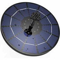 Solar fountain with 3.5W solar panel, 1200mAh built-in battery water pump, solar pond pump