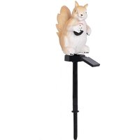 Solar Garden Lawn Light Resin Squirrel Ground b