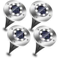 Solar Outdoor Garden Light IP65 Daylight 6500K, Pack of 4