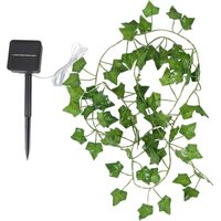 Solar led String Lights, Artificial Ivy Leaves Vines Garland, 8 Modes, Waterproof, for Garden, Patio, Door, Yard, Party, 5m