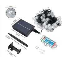 Solar Light Chain , 50 Colorful Crystal Balls IP65 Waterproof for Christmas, Decorations, Festivals, Gardens