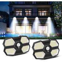 Solar Lights Outdoor, 180 led Outdoor led Floodlight with Motion Sensor, 3 Modes Solar Light with Motion Sensor IP65 Waterproof for Garage Garden