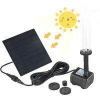 Dhklfa - Solar Pump, Solar Fountain, Solar Powered Water Pump, Solar Panel Water Pump Kit, Outdoor Submersible Watering Pump, Bird Bath Pond Pump