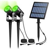 Longziming - Solar Spotlight Outdoor, Solar Lights Outdoor Garden led Solar Lights Outdoor with IP65 Waterproof for Garden, Yard, Driveway, Path,