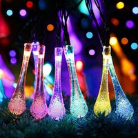 Solar String Light Outdoor Garden, 30 led Outdoor Garden Light 6.5M/21.3FT Multi-Color, Solar Fairy Tale String Light 8 Modes Waterproof Outdoor