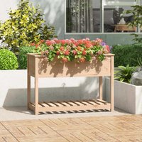 Vidaxl - Planter with Shelf 111.5x54x81 cm Solid Wood Pine