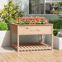 Vidaxl - Planter with Shelf 111.5x111.5x81 cm Solid Wood Pine
