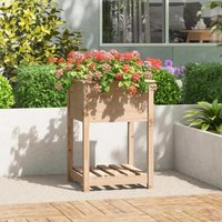 Vidaxl - Planter with Shelf 54x54x81 cm Solid Wood Pine